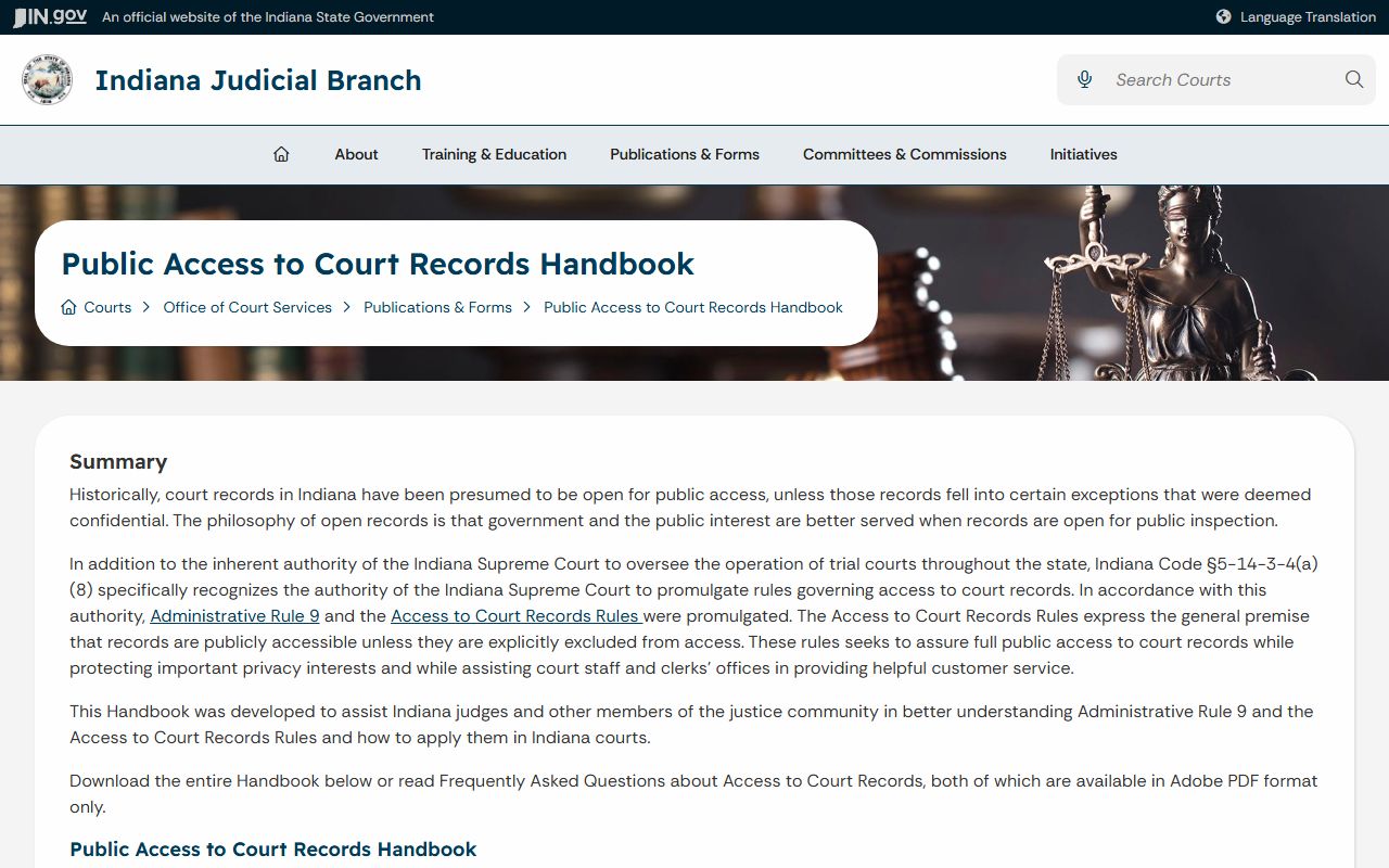 Newton County court dockets Public Access to Court Records Handbook