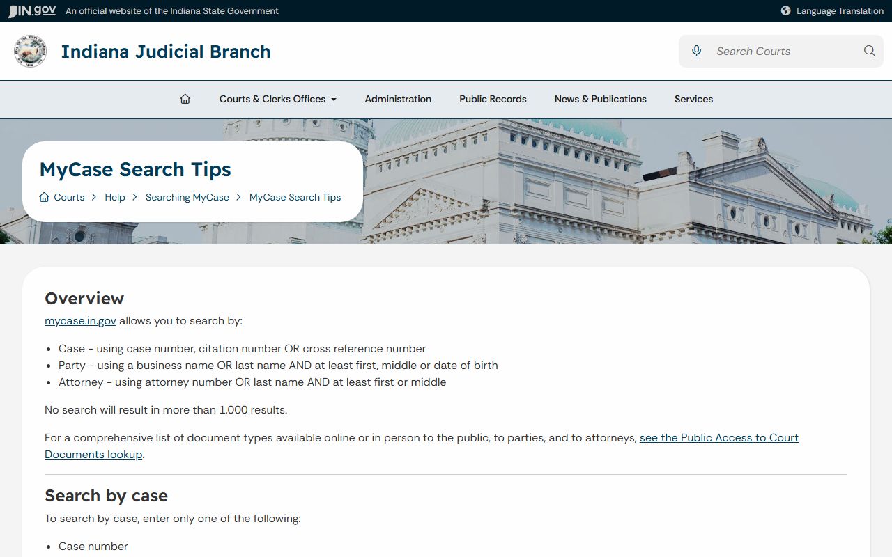 Newton County court records MyCase search tips