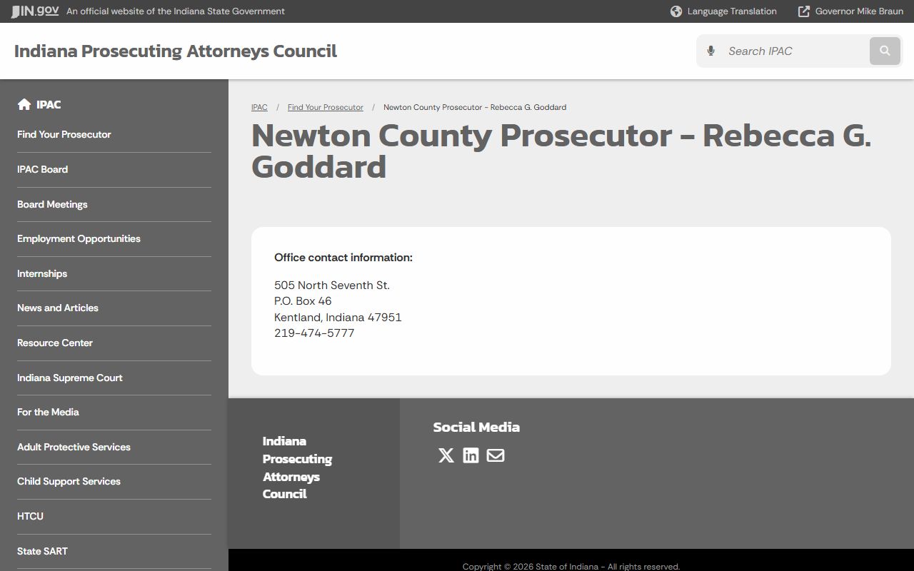 Newton County criminal court records prosecutor listing