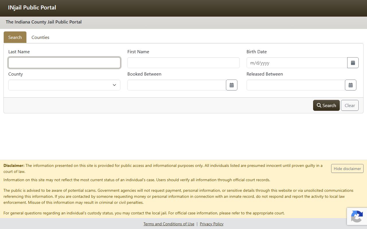 Newton County inmate records INjail public portal