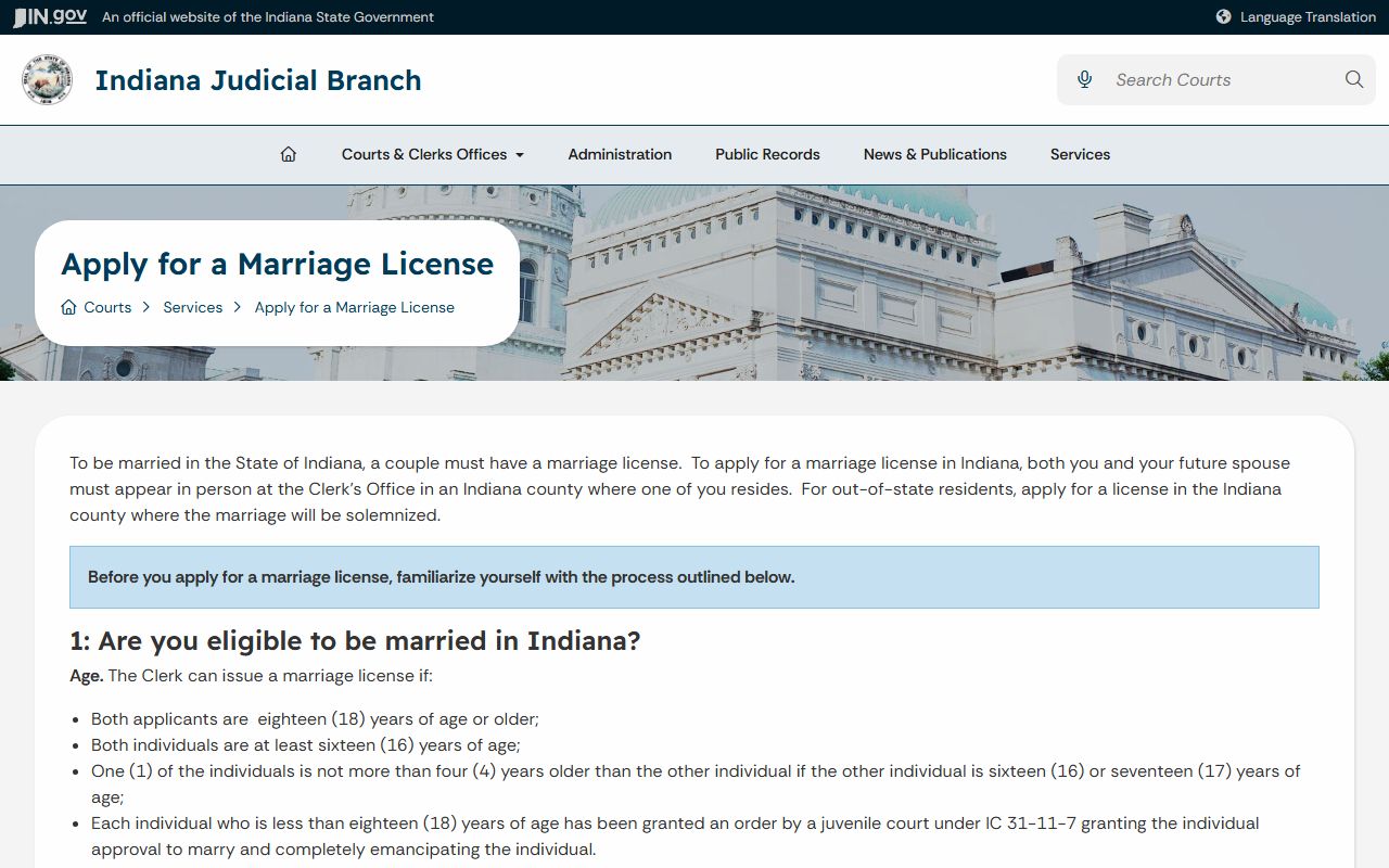 Newton County marriage and divorce records Indiana marriage license application