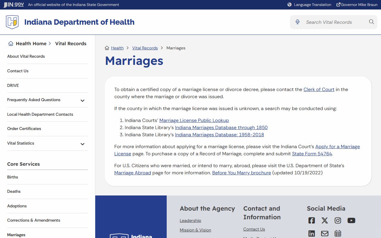Newton County marriage and divorce records Indiana health guidance