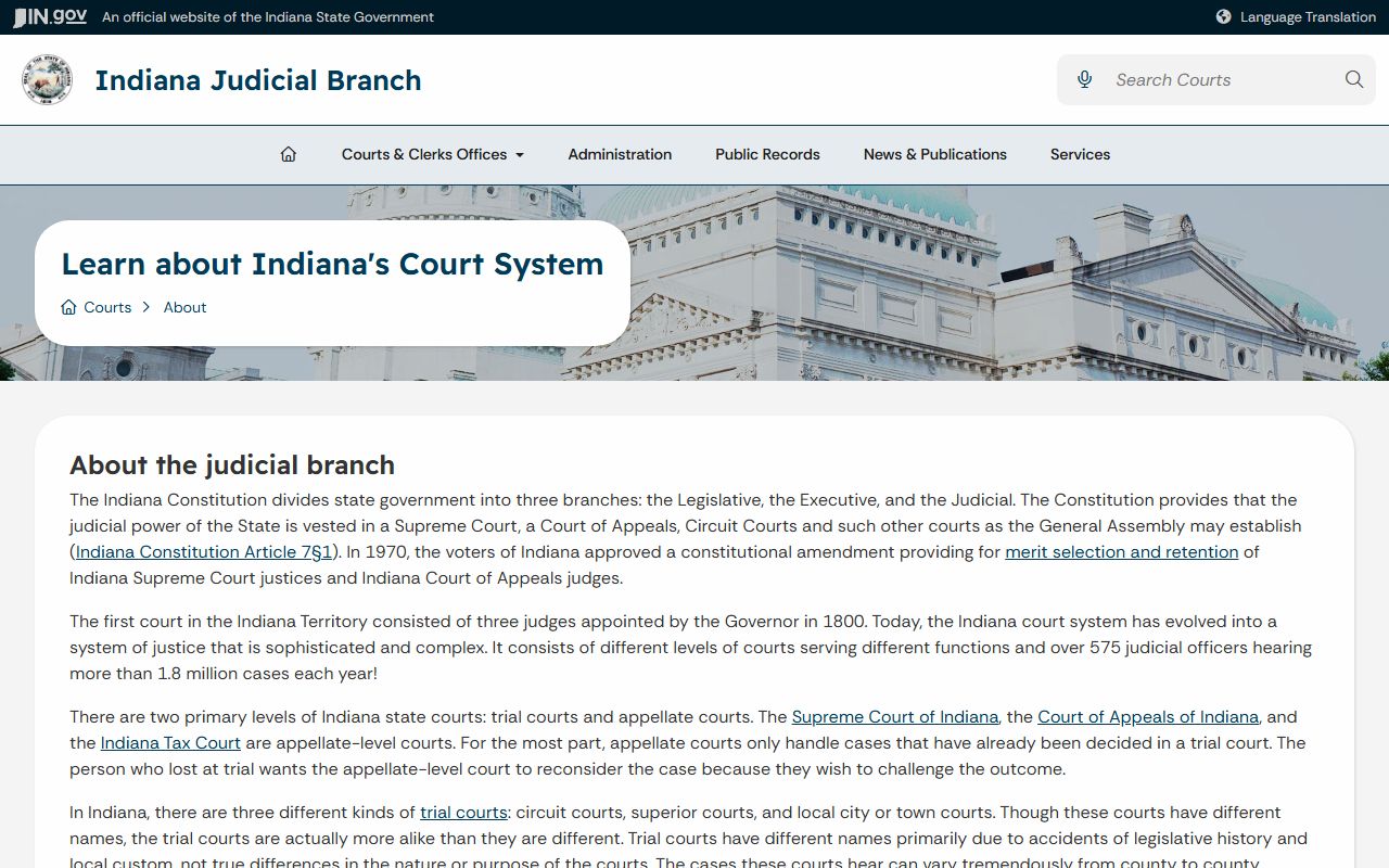 Newton County probate records Indiana court system overview